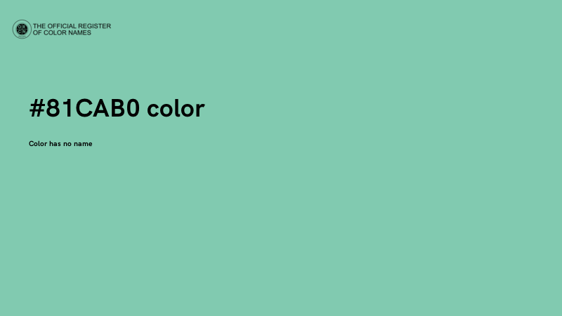#81CAB0 color image