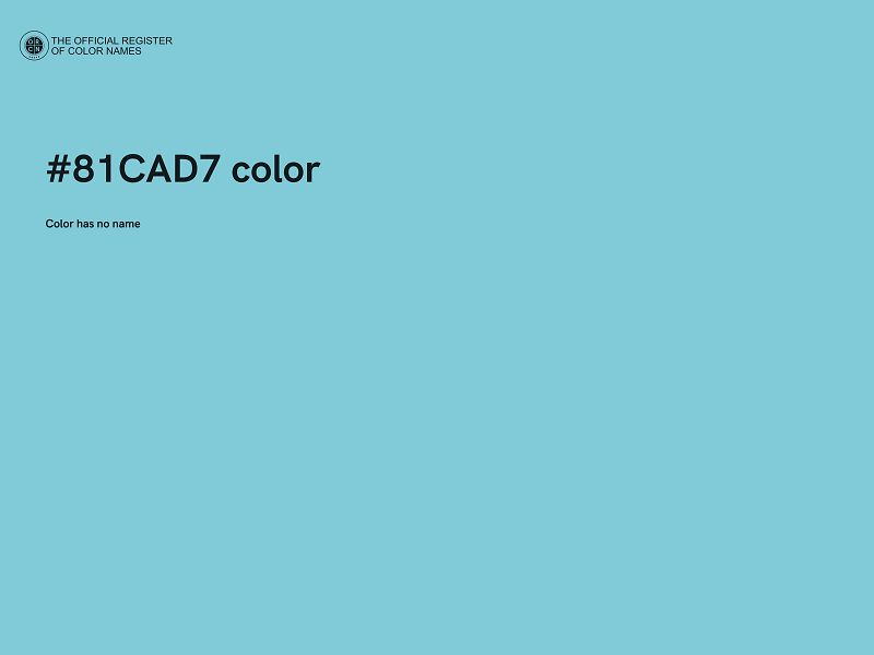 #81CAD7 color image