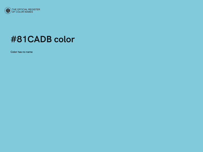 #81CADB color image