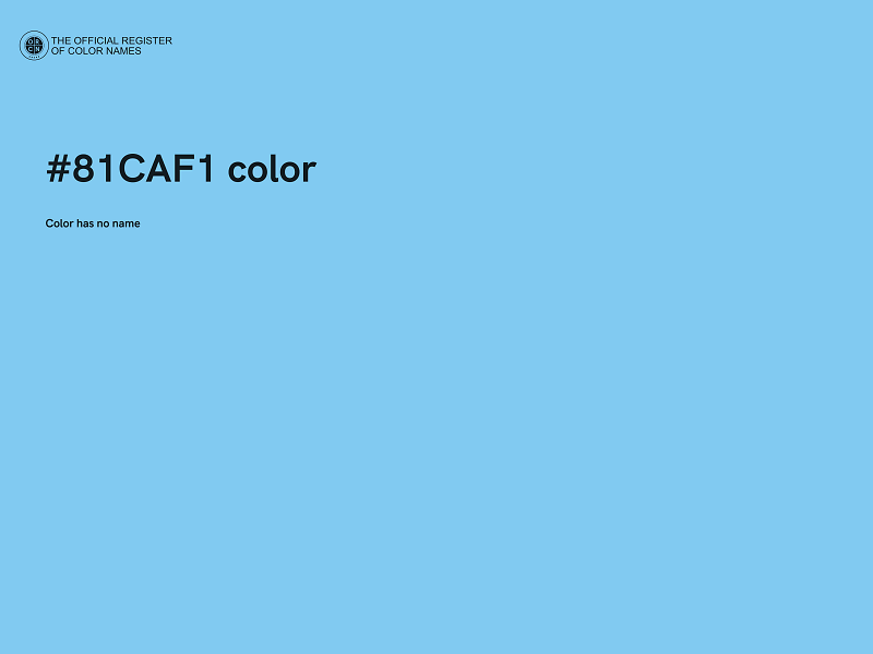 #81CAF1 color image