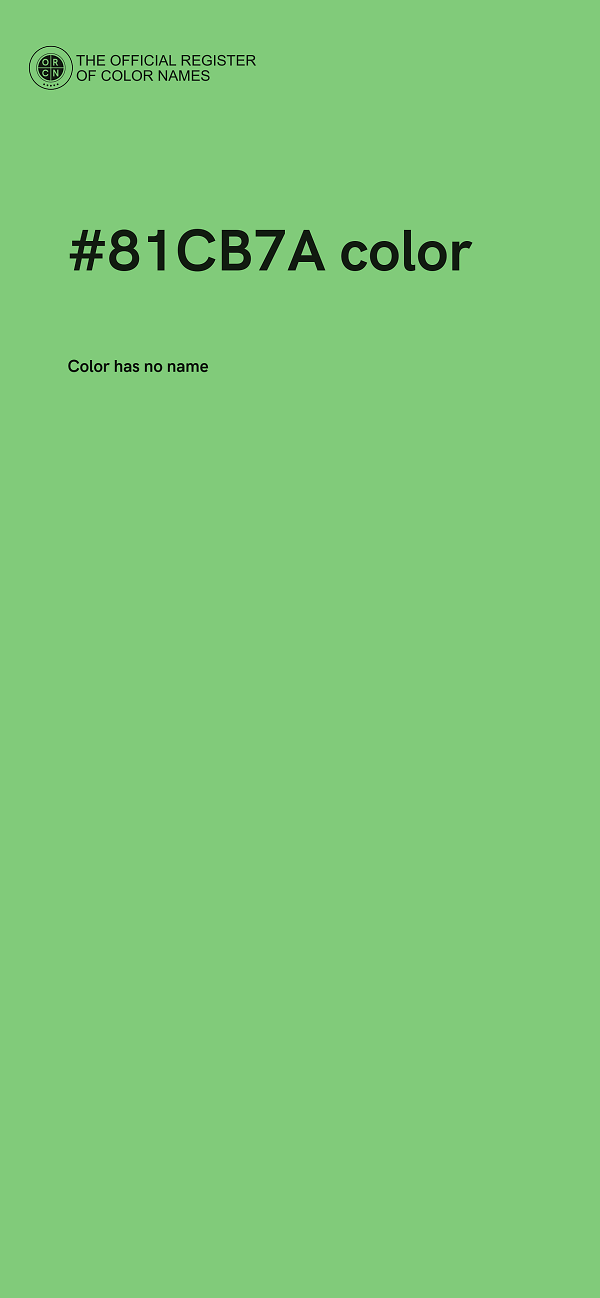#81CB7A color image