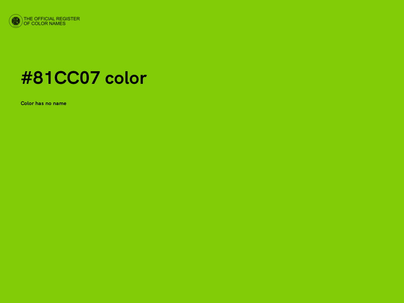 #81CC07 color image