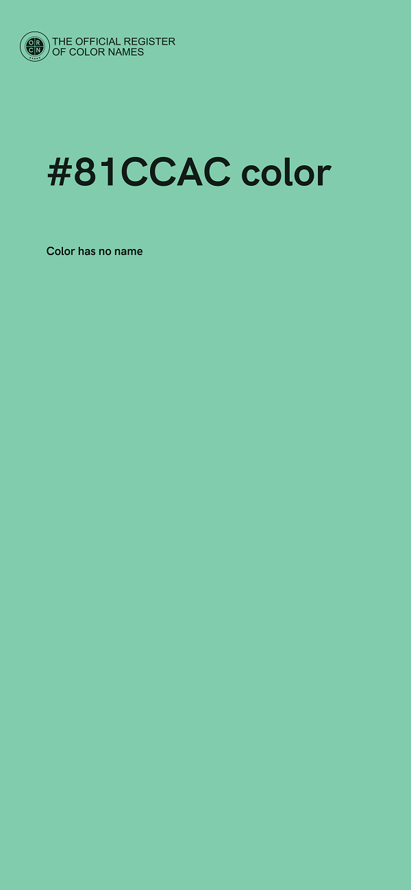 #81CCAC color image