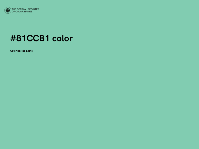 #81CCB1 color image