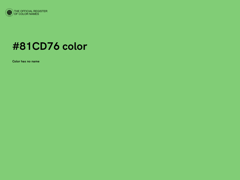 #81CD76 color image