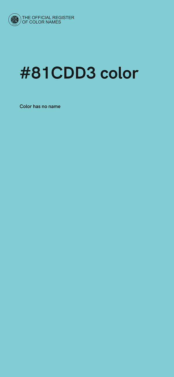 #81CDD3 color image