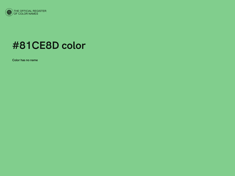 #81CE8D color image