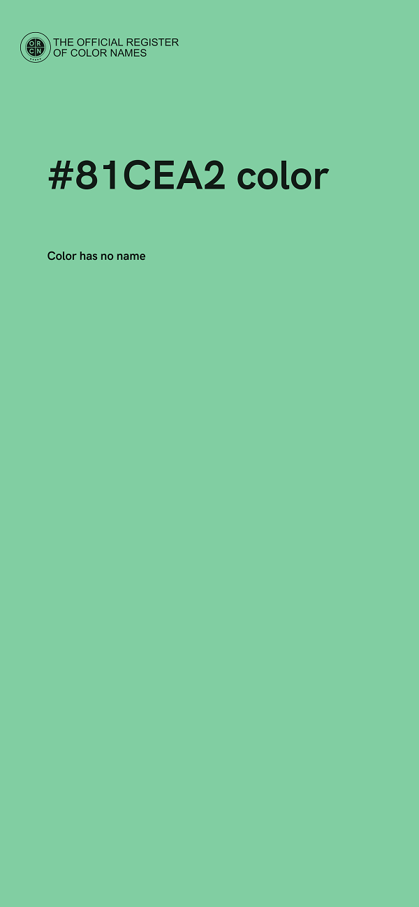 #81CEA2 color image