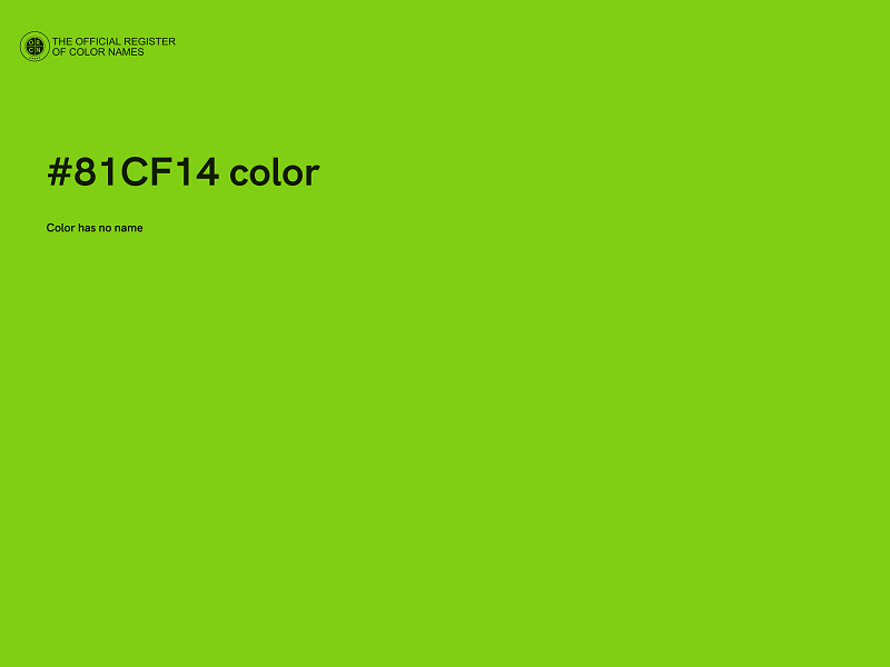 #81CF14 color image