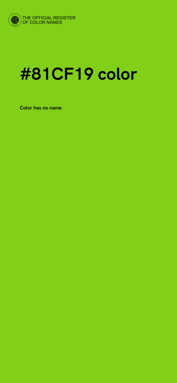 #81CF19 color image