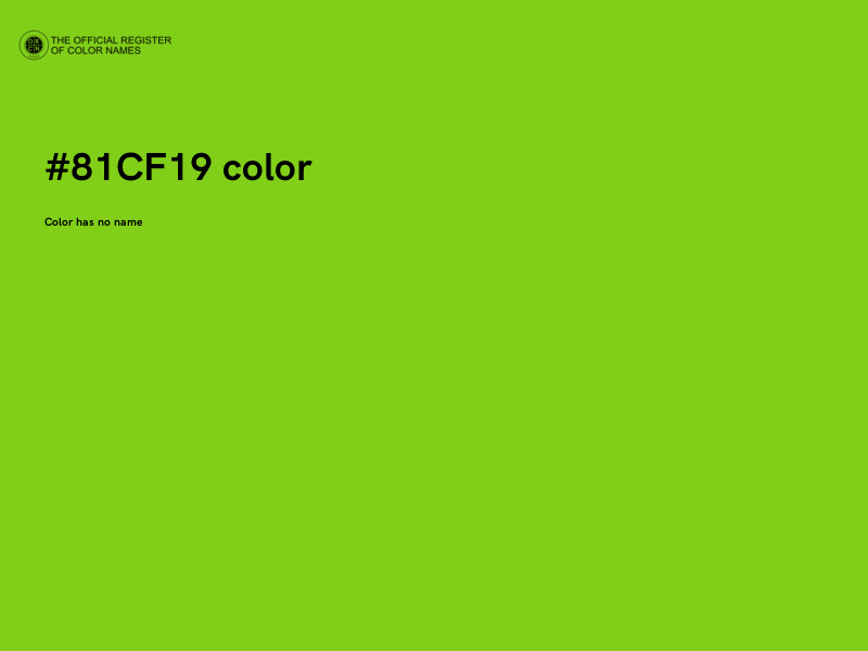 #81CF19 color image