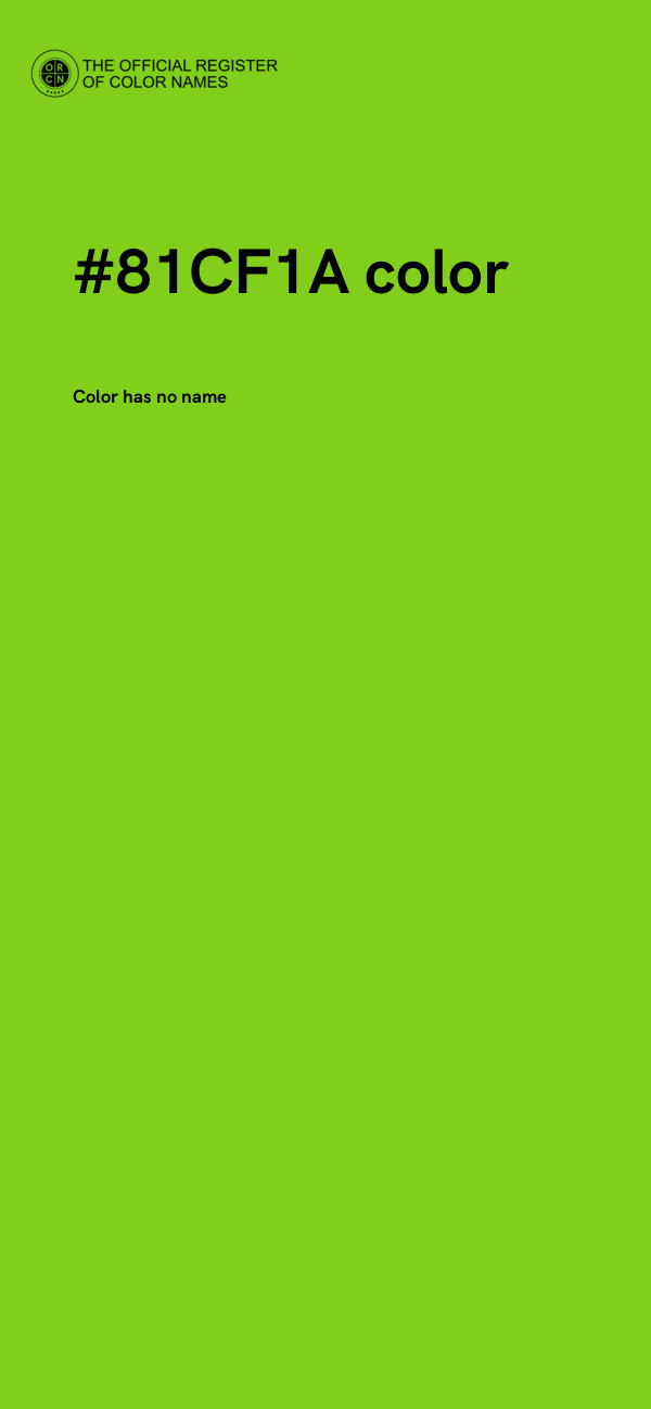 #81CF1A color image