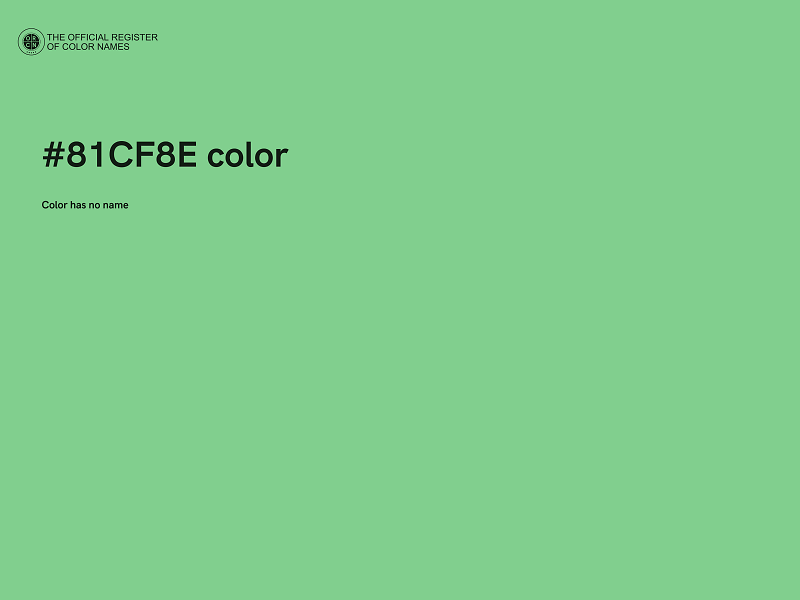 #81CF8E color image