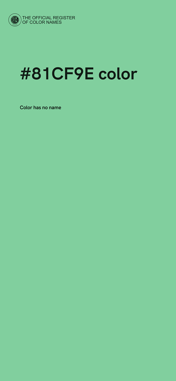 #81CF9E color image