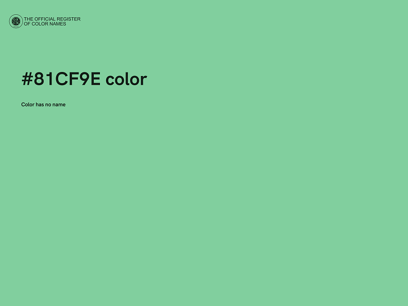 #81CF9E color image