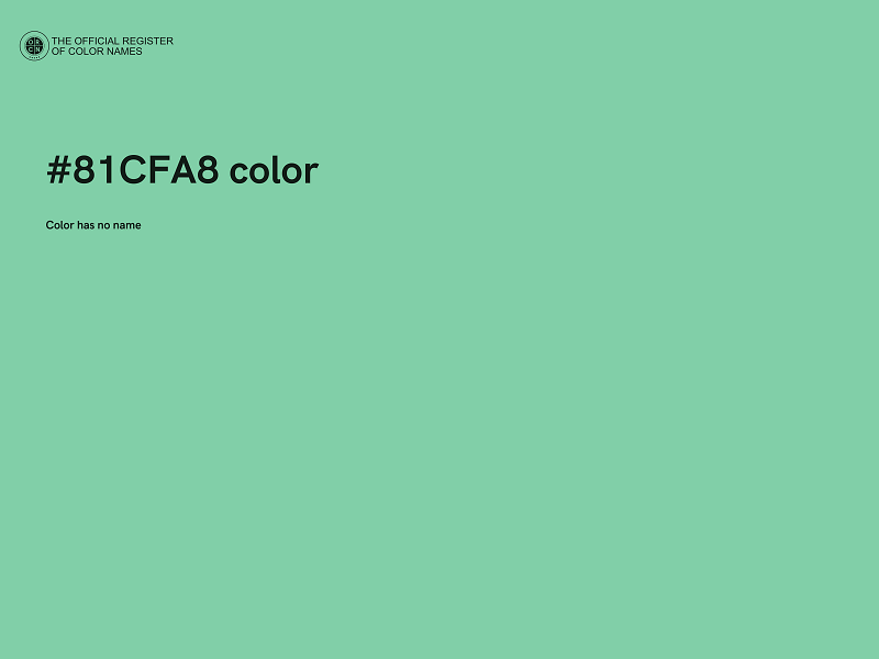 #81CFA8 color image