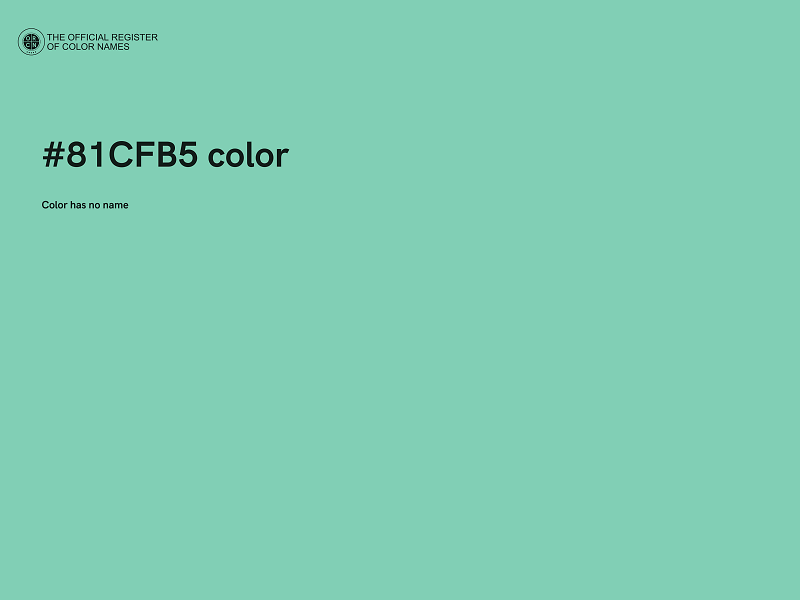 #81CFB5 color image