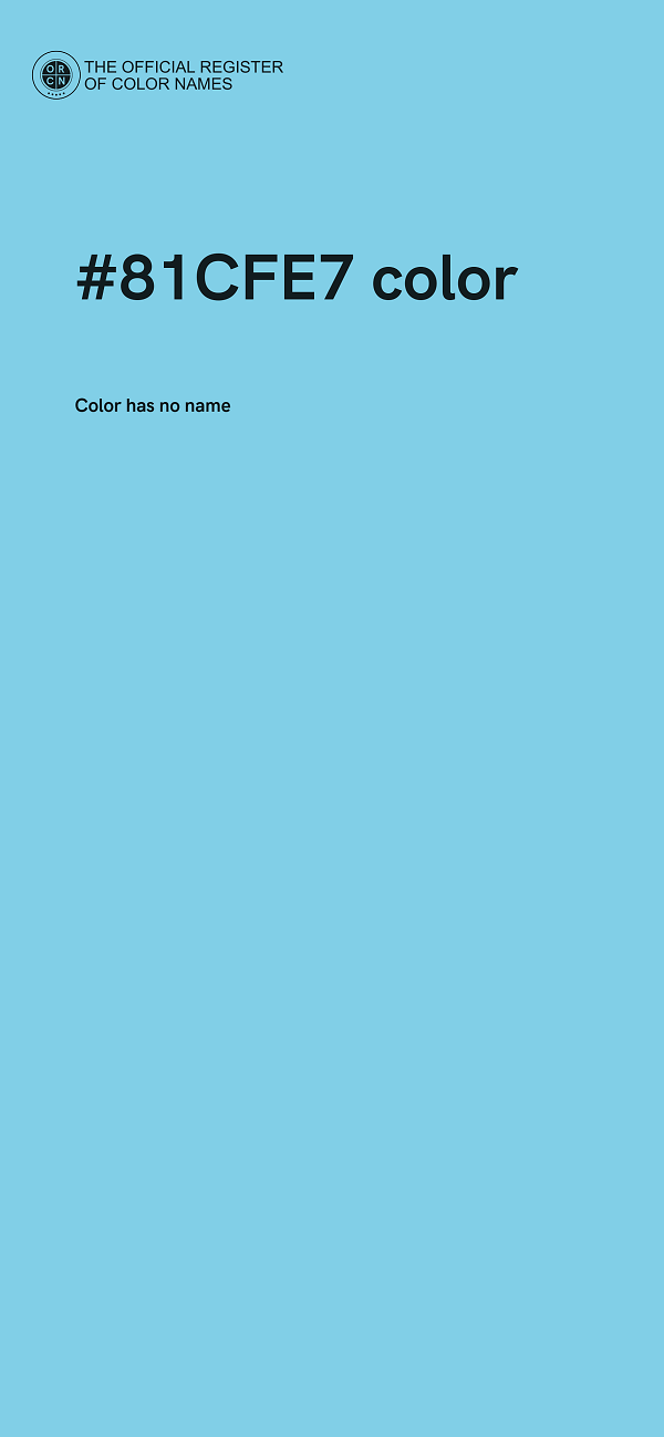 #81CFE7 color image