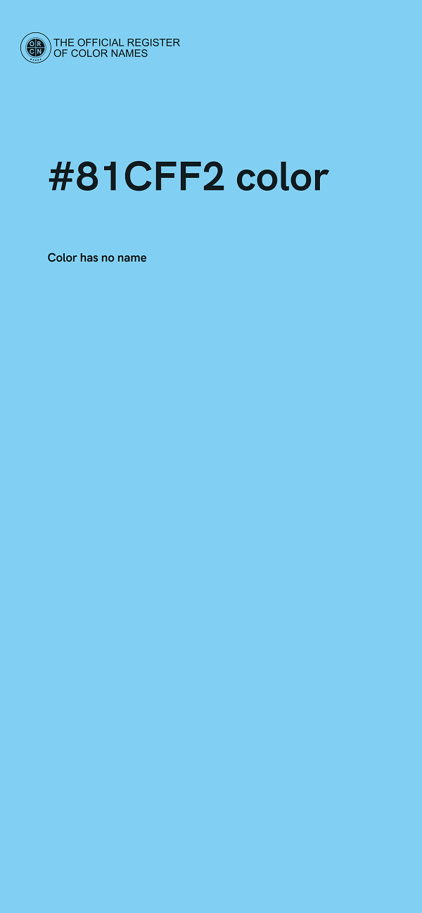 #81CFF2 color image