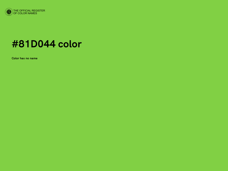 #81D044 color image