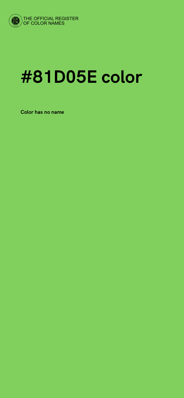 #81D05E color image