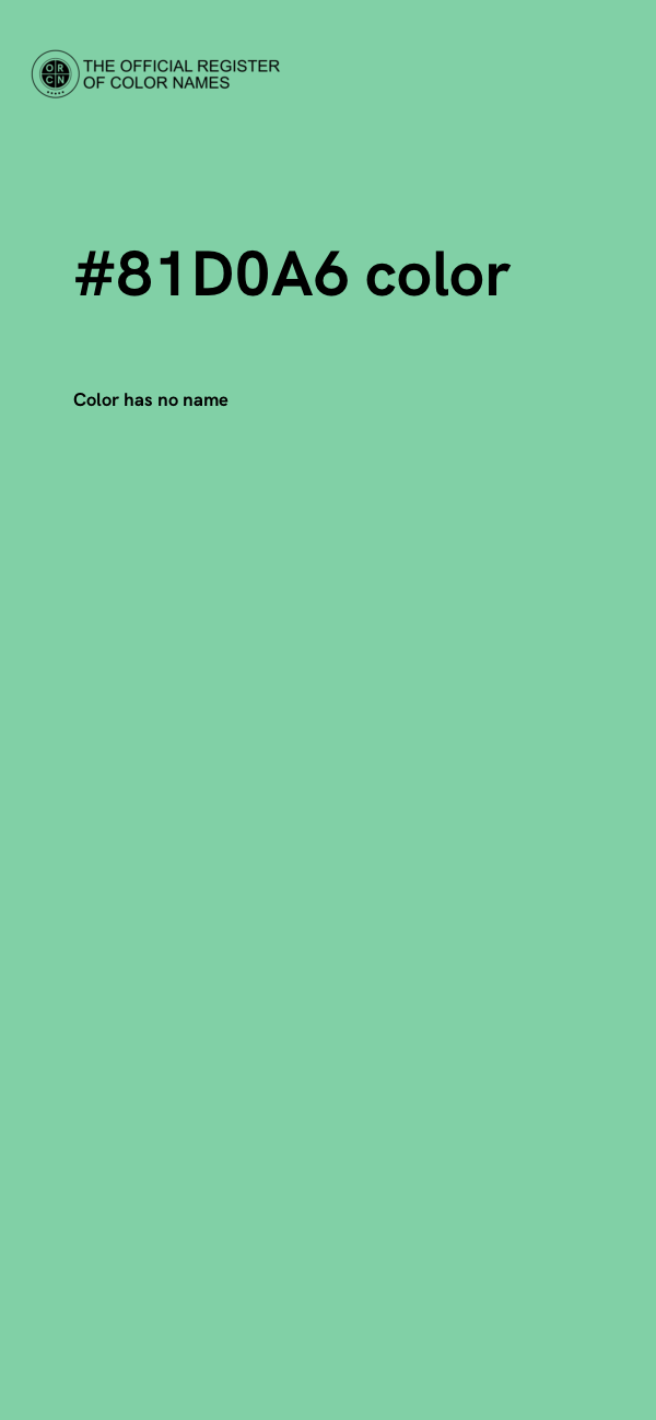 #81D0A6 color image