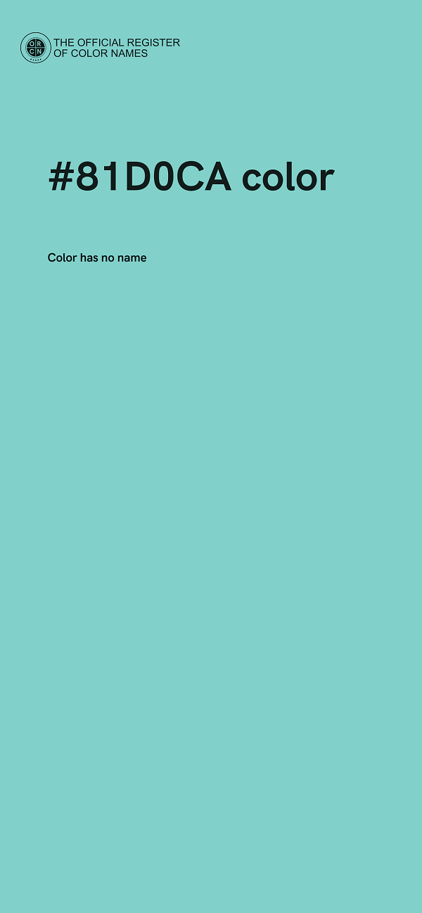 #81D0CA color image