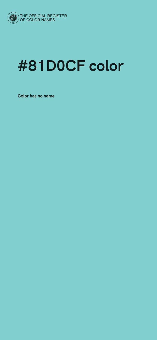#81D0CF color image