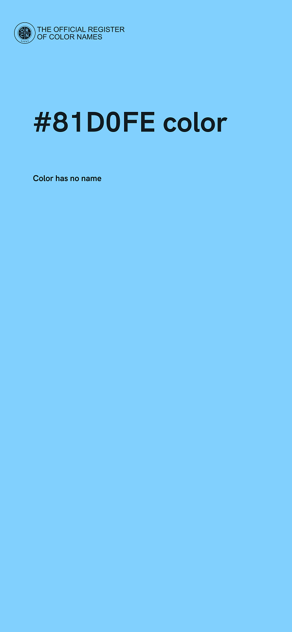 #81D0FE color image