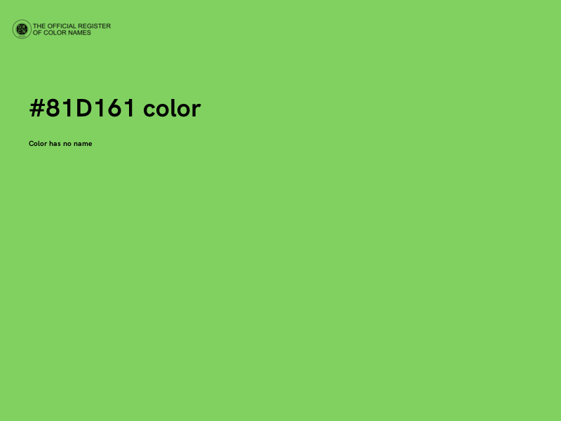#81D161 color image