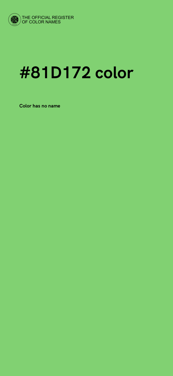 #81D172 color image