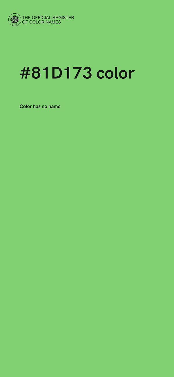 #81D173 color image
