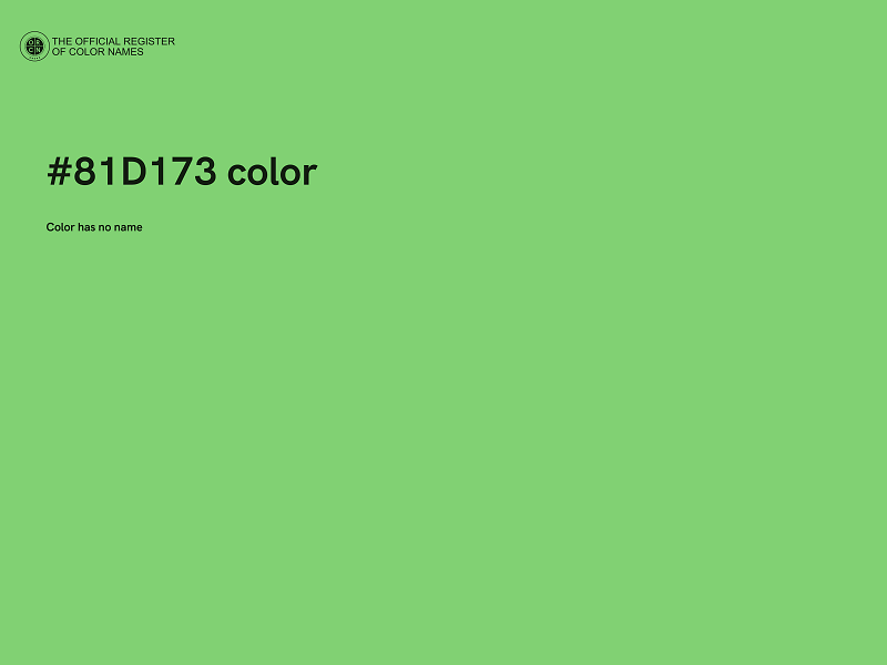 #81D173 color image