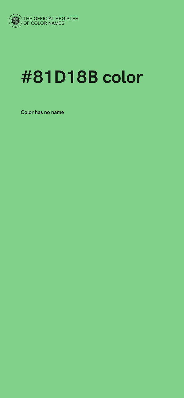 #81D18B color image