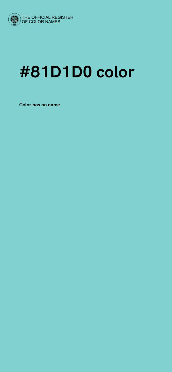 #81D1D0 color image