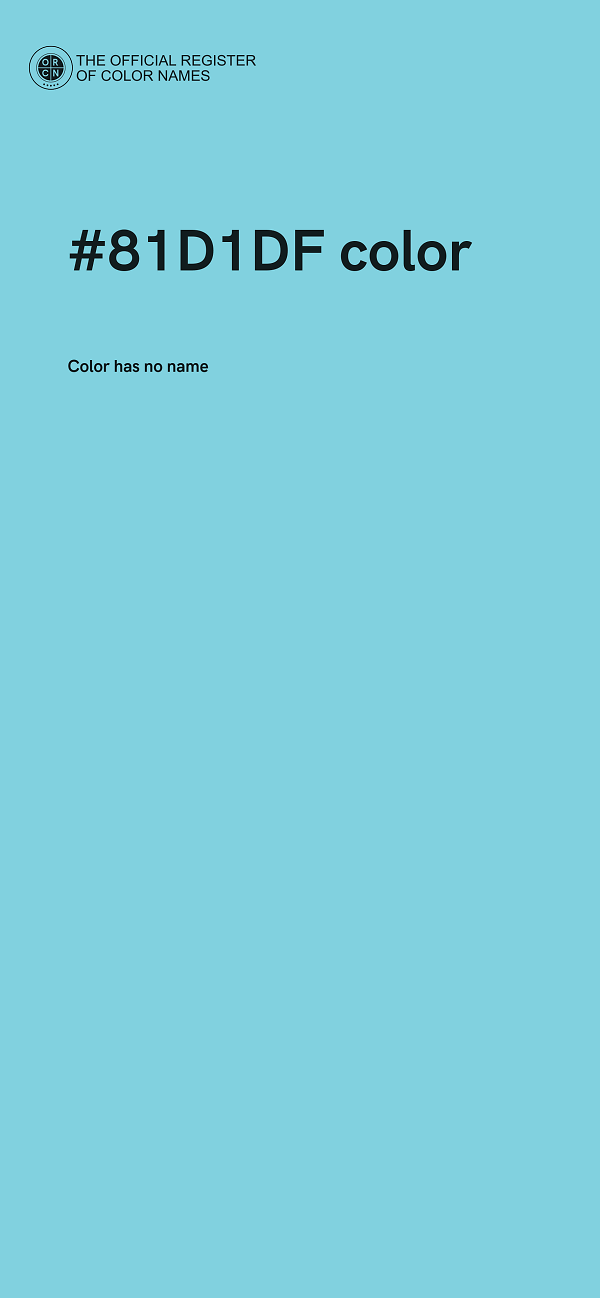 #81D1DF color image