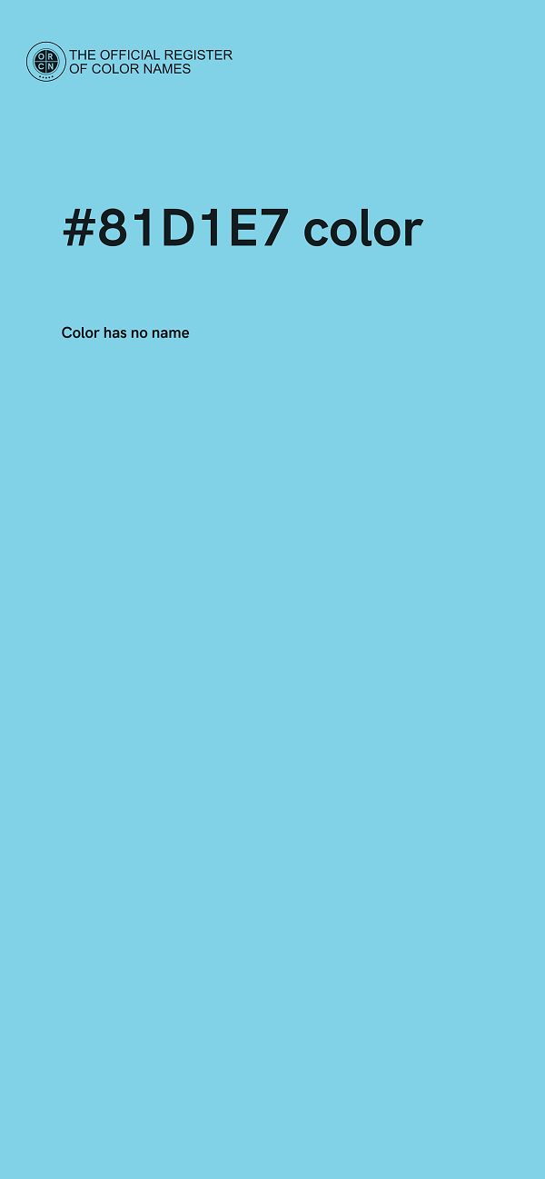 #81D1E7 color image