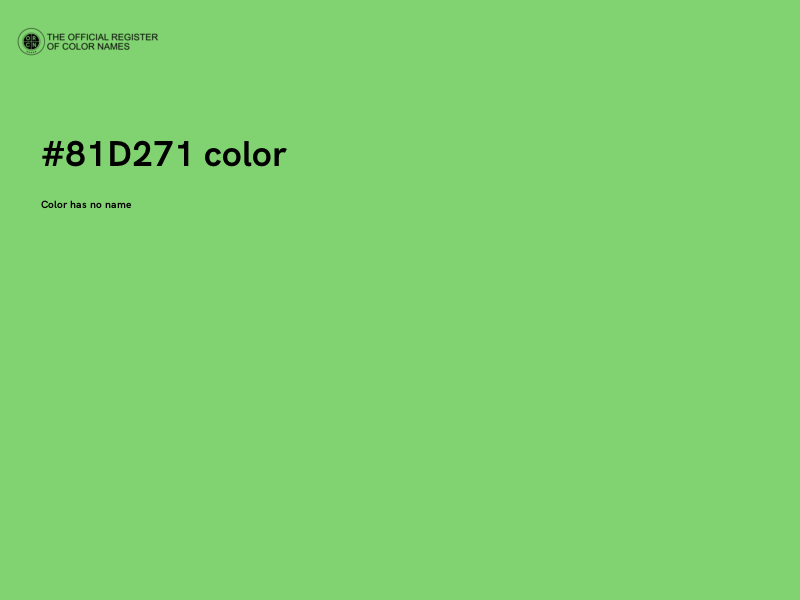#81D271 color image