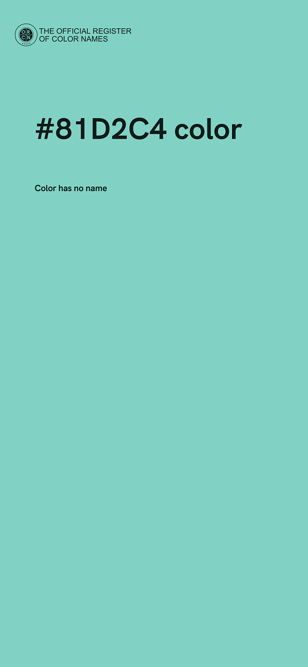 #81D2C4 color image