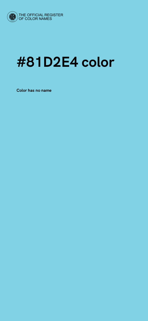 #81D2E4 color image