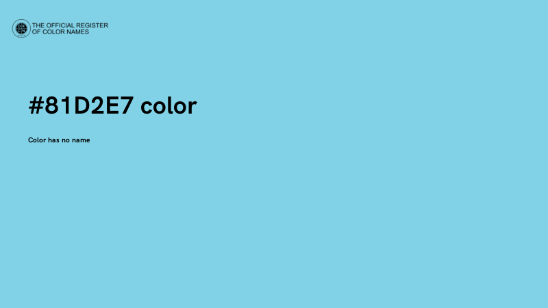 #81D2E7 color image