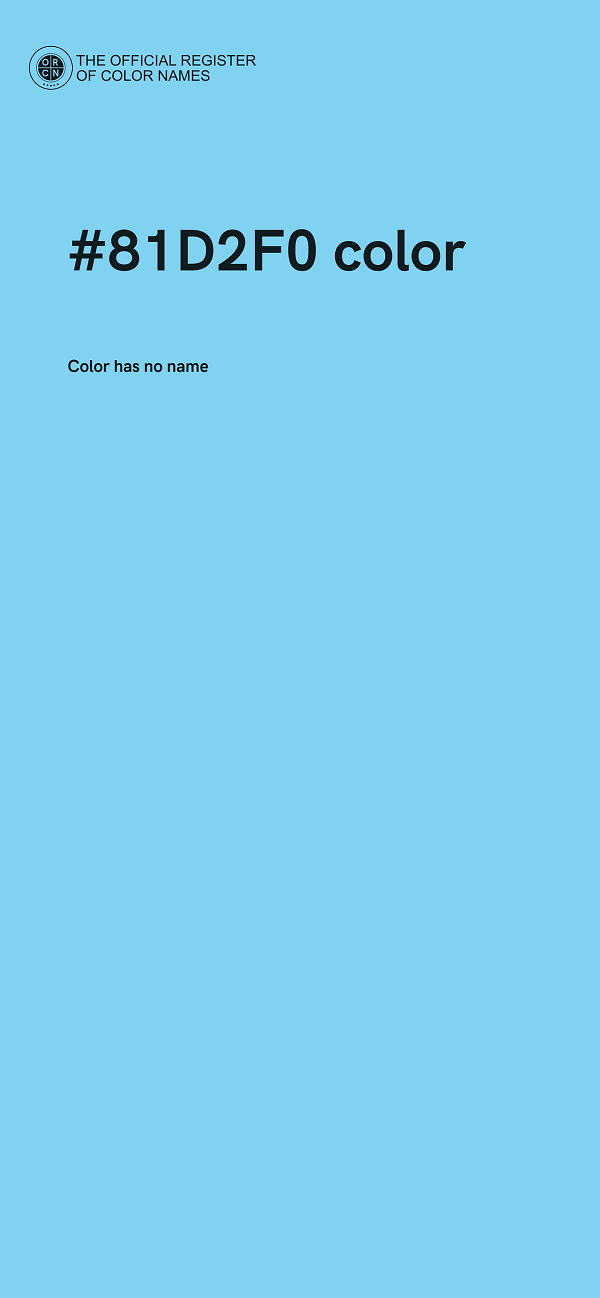 #81D2F0 color image
