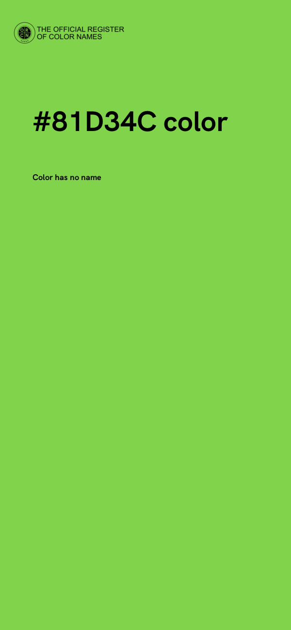 #81D34C color image