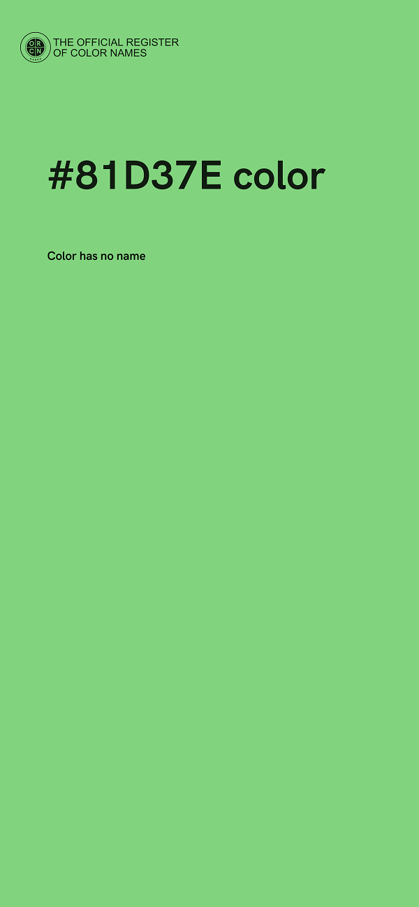 #81D37E color image
