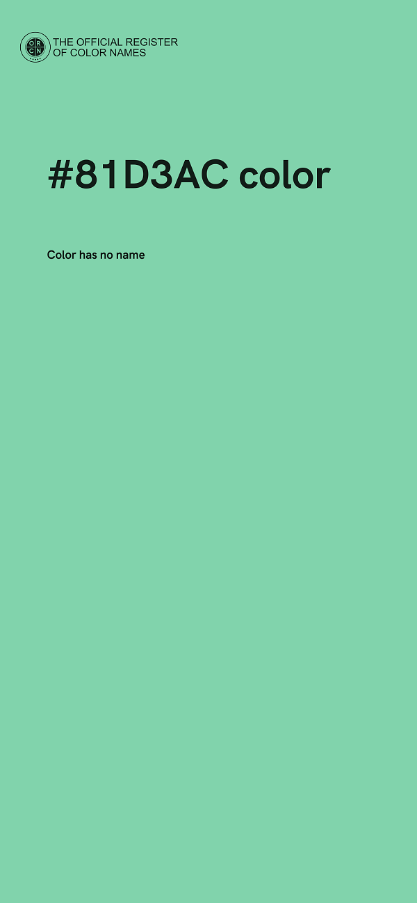 #81D3AC color image