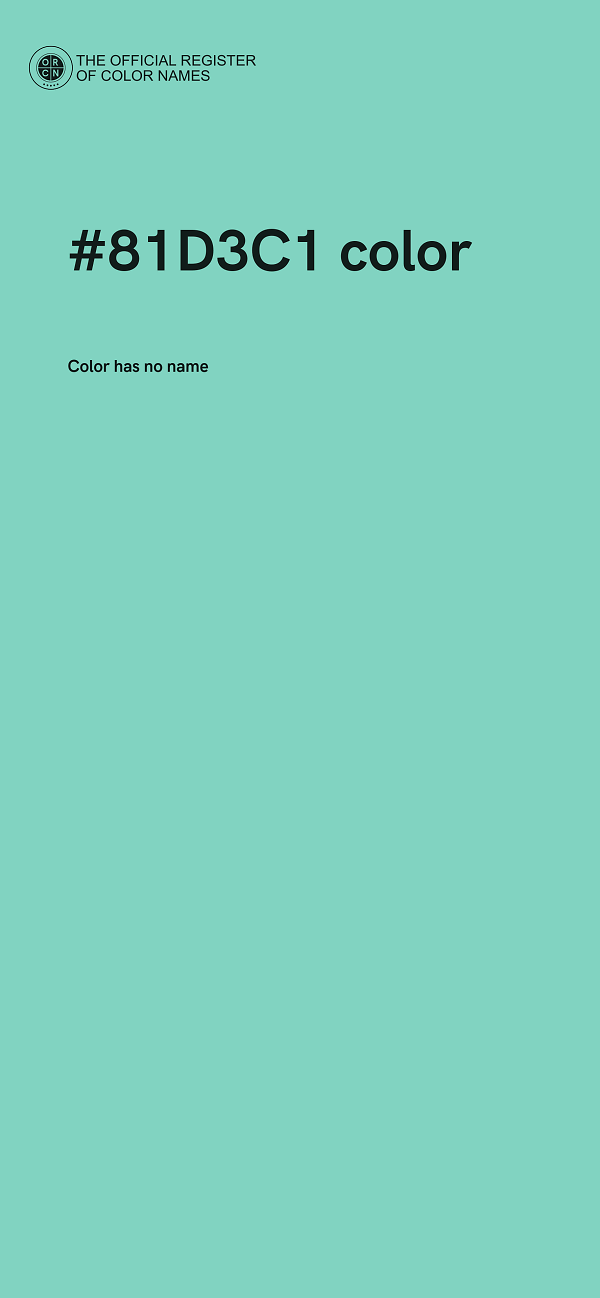 #81D3C1 color image