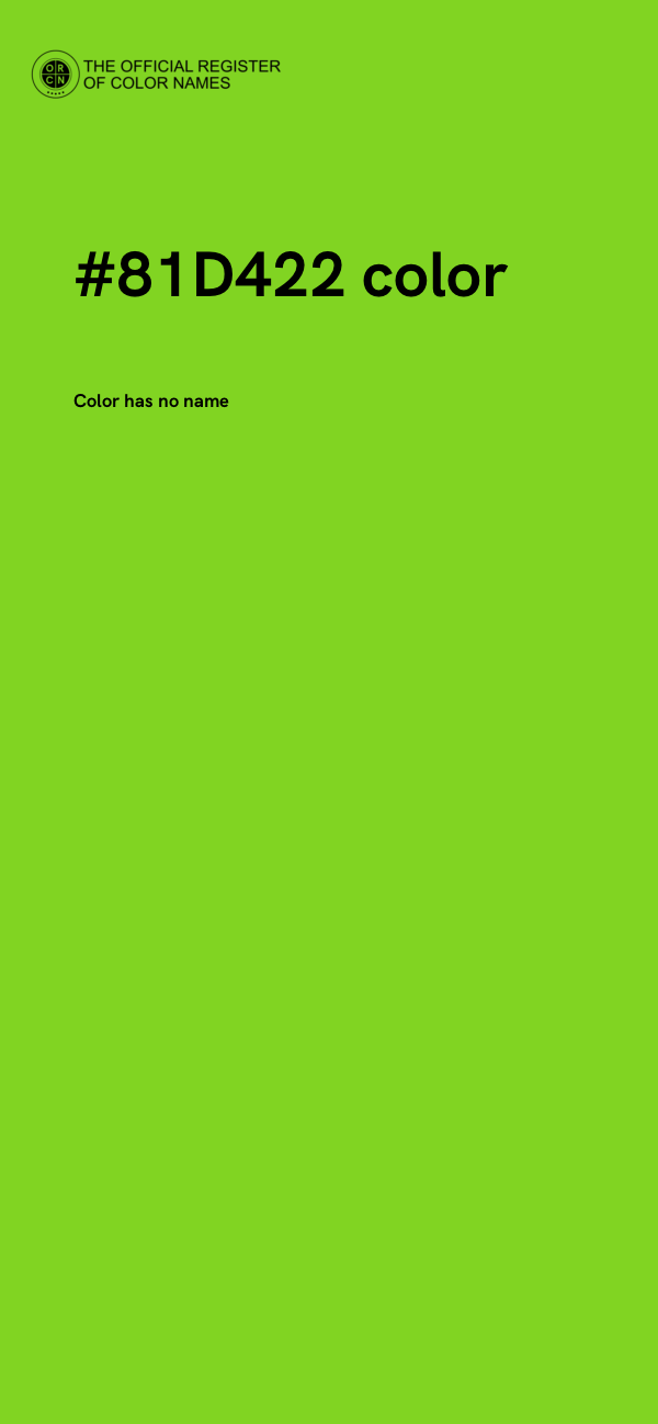 #81D422 color image