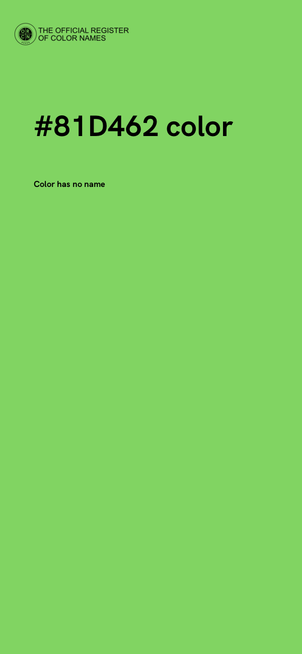 #81D462 color image