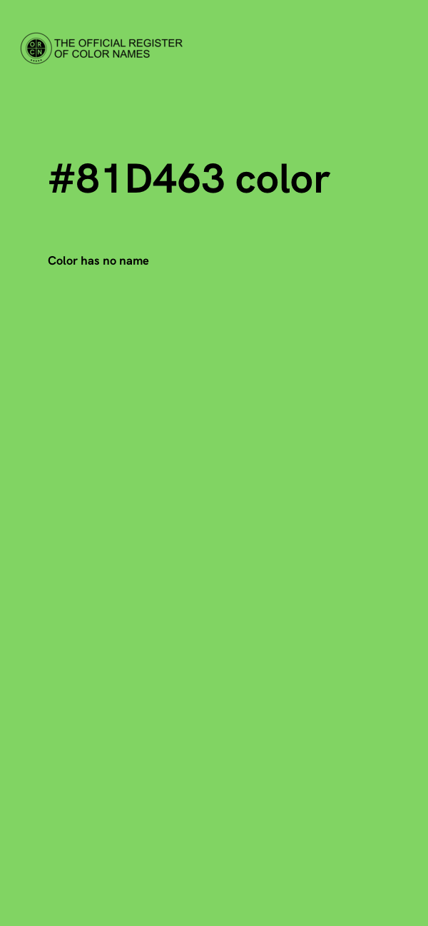 #81D463 color image