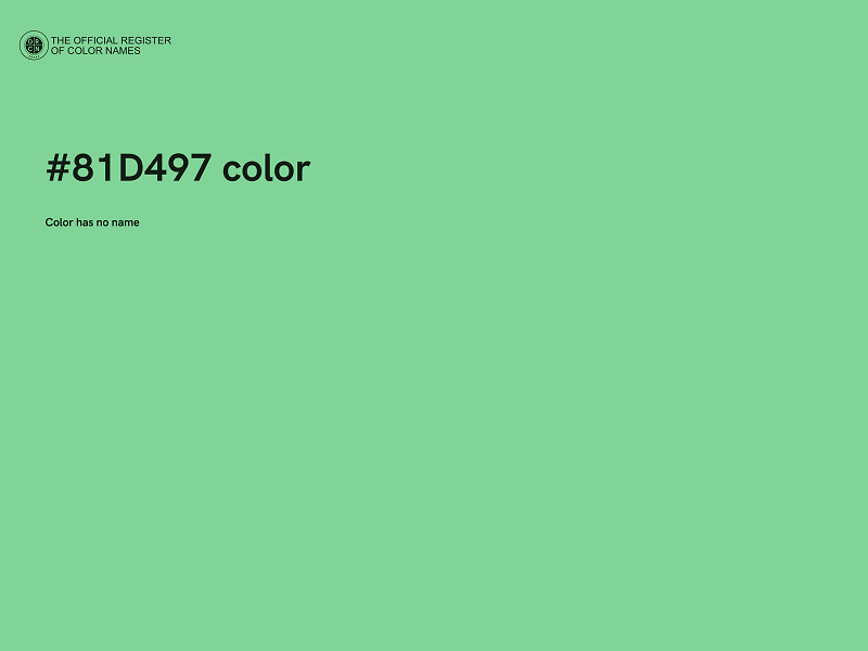 #81D497 color image